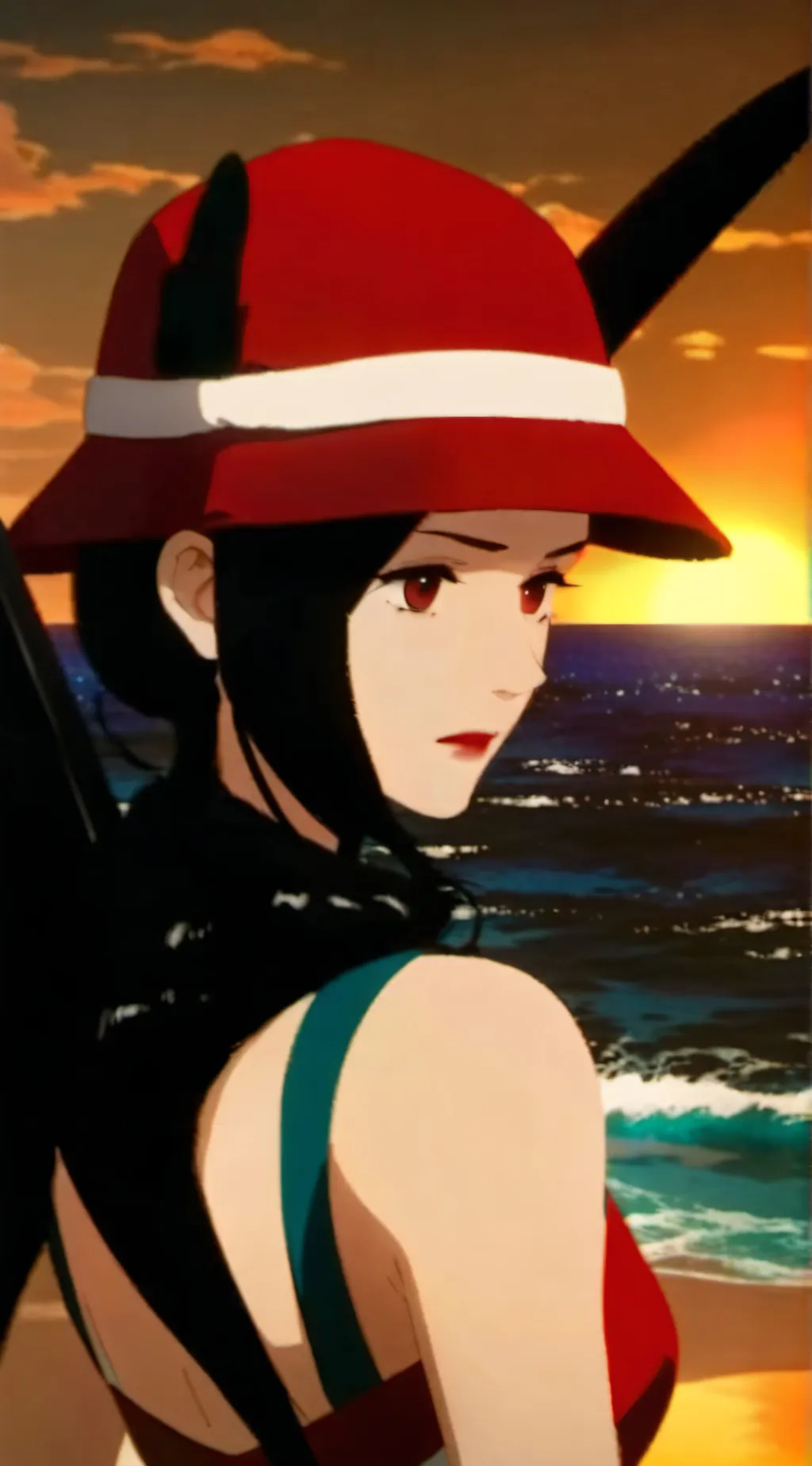 ai character: Hulda (BEACH) background