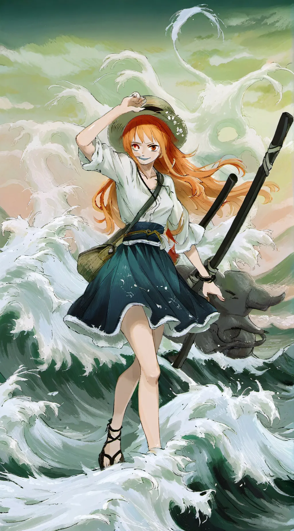 ai character: Nami background