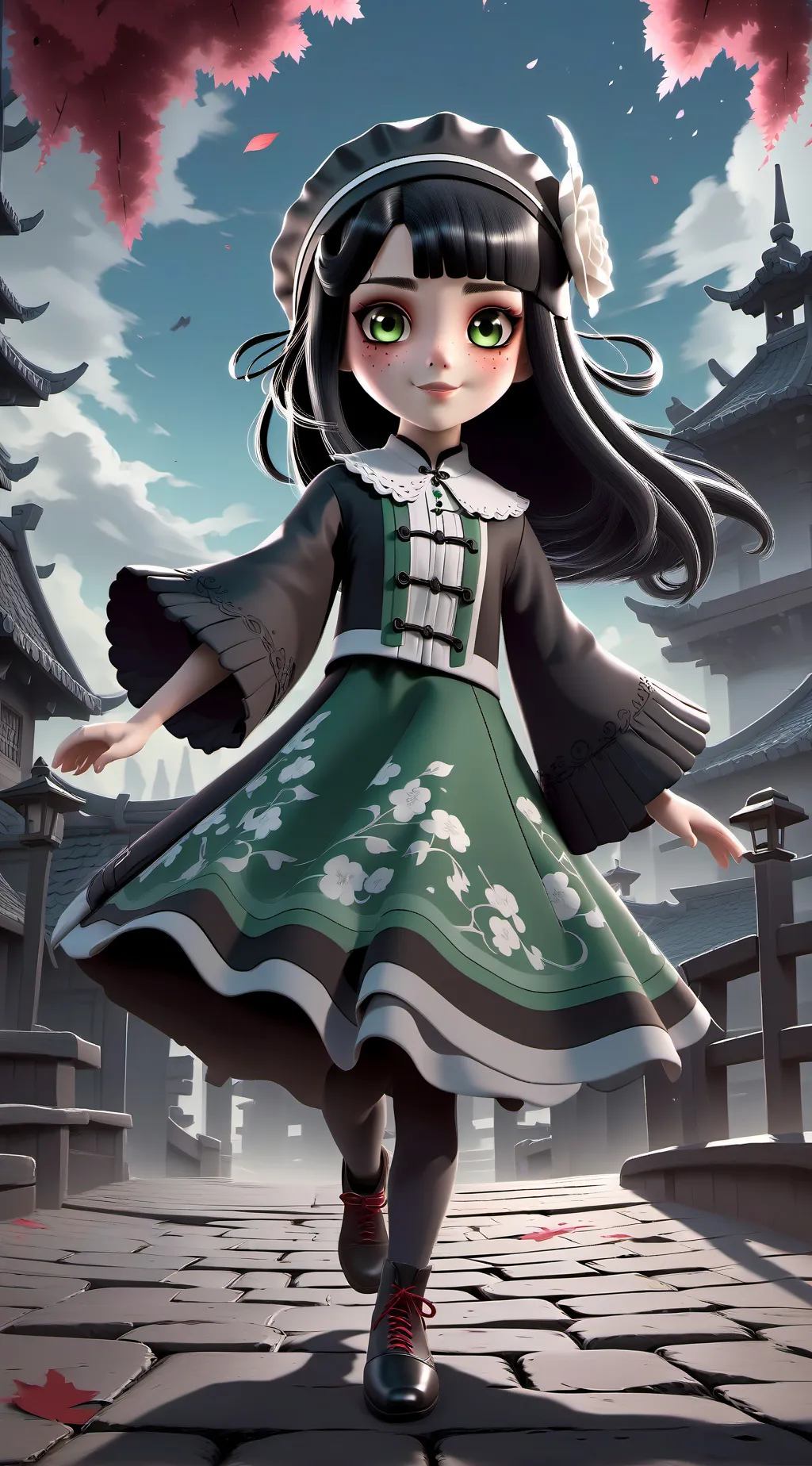 ai character: Tina. background