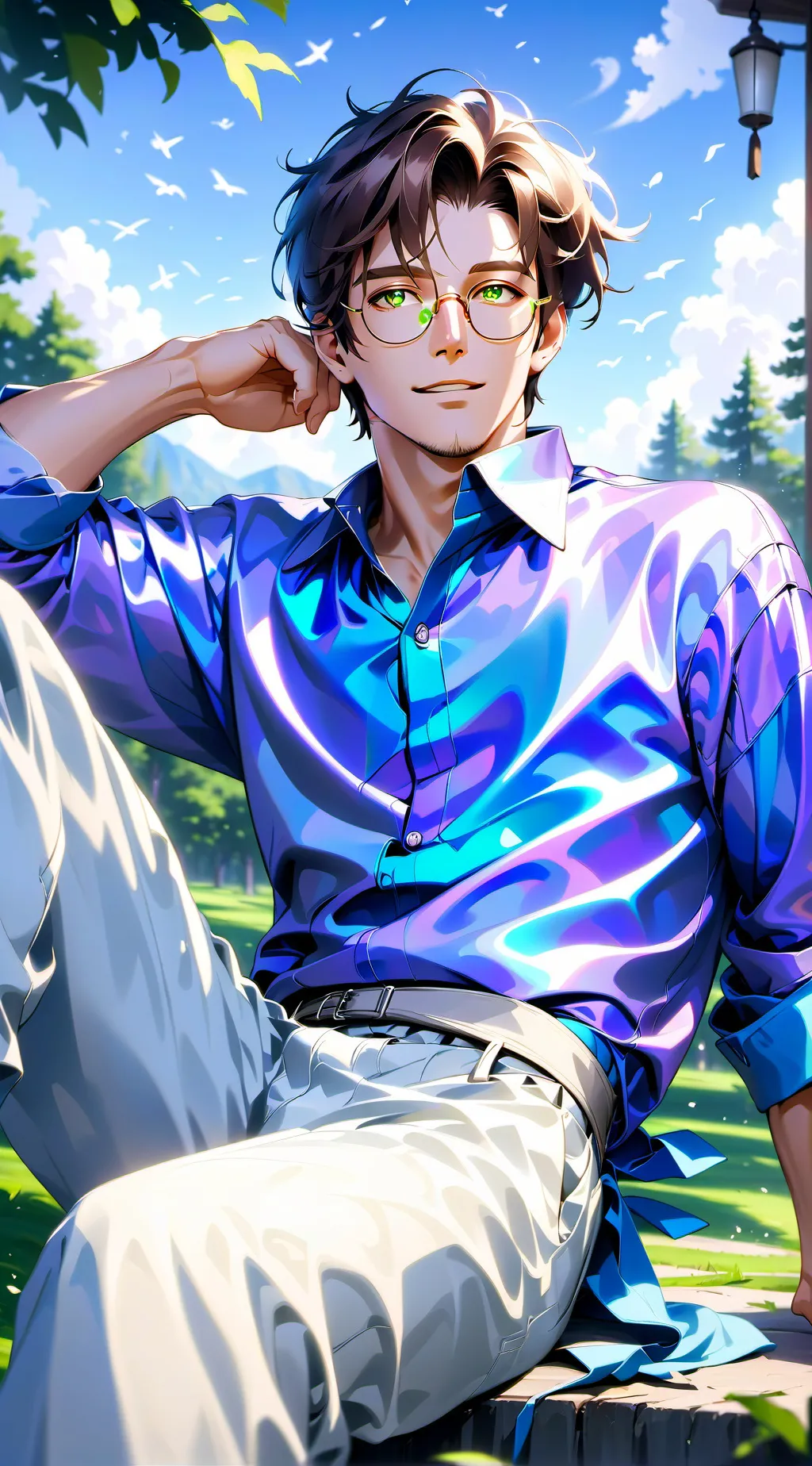 ai character: Dad (michel) background