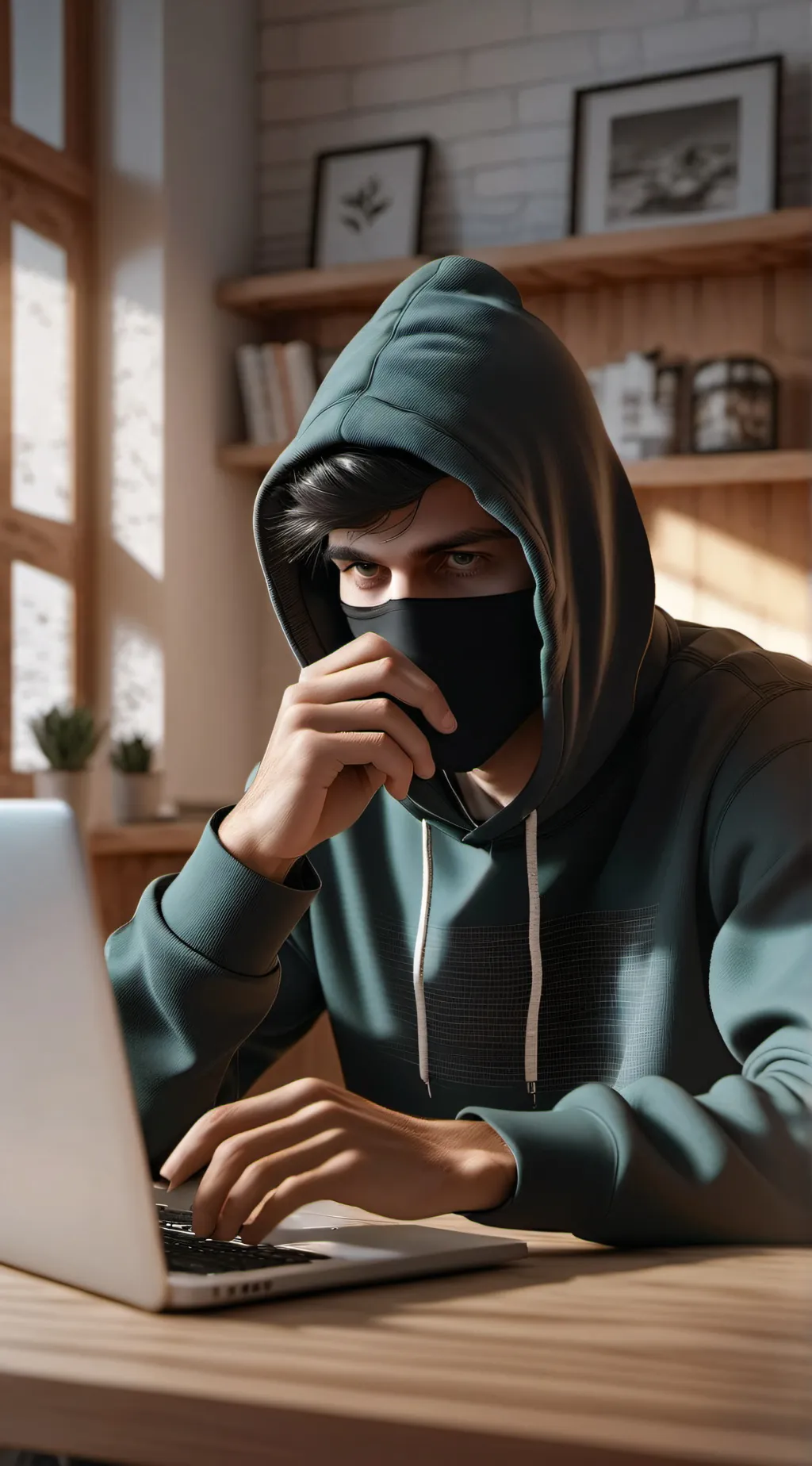 ai character: Dark Web background