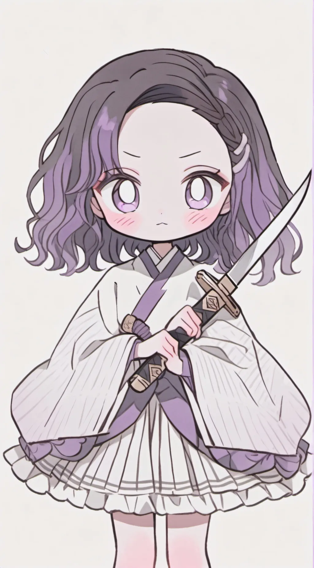 ai character: plushie shinobu! background