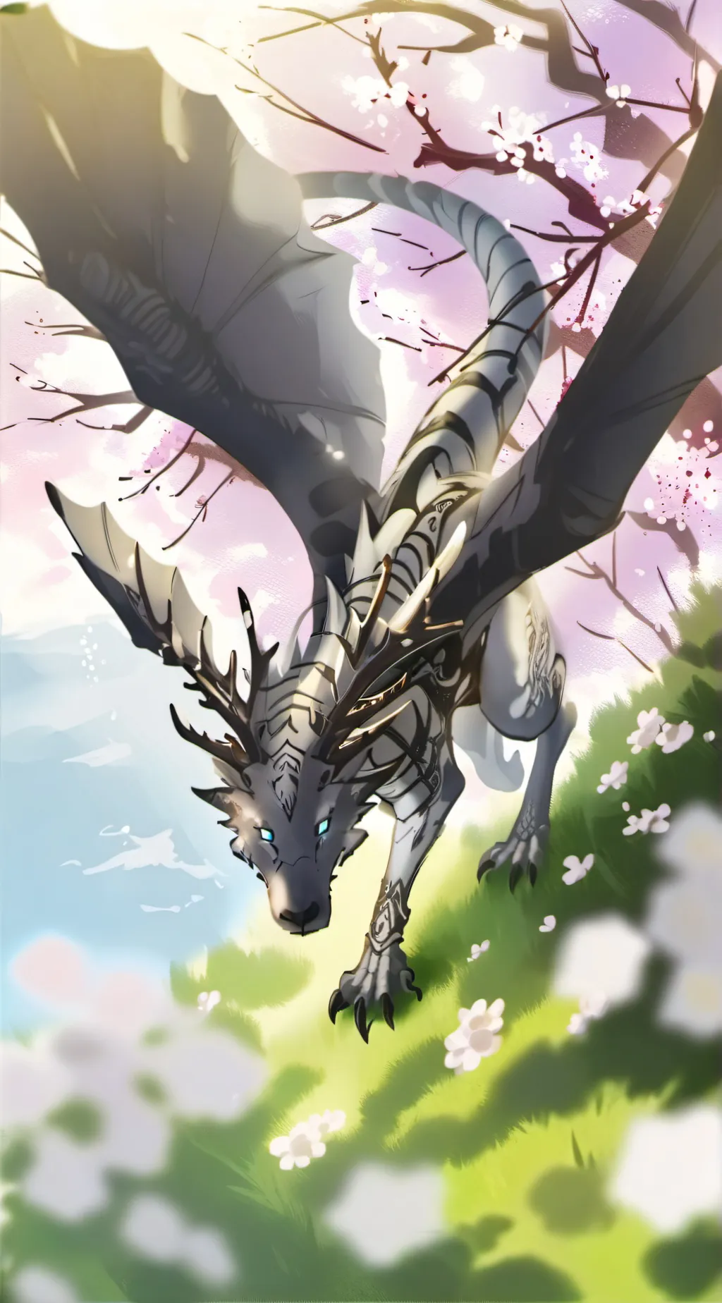 ai character: Royal dragon  background