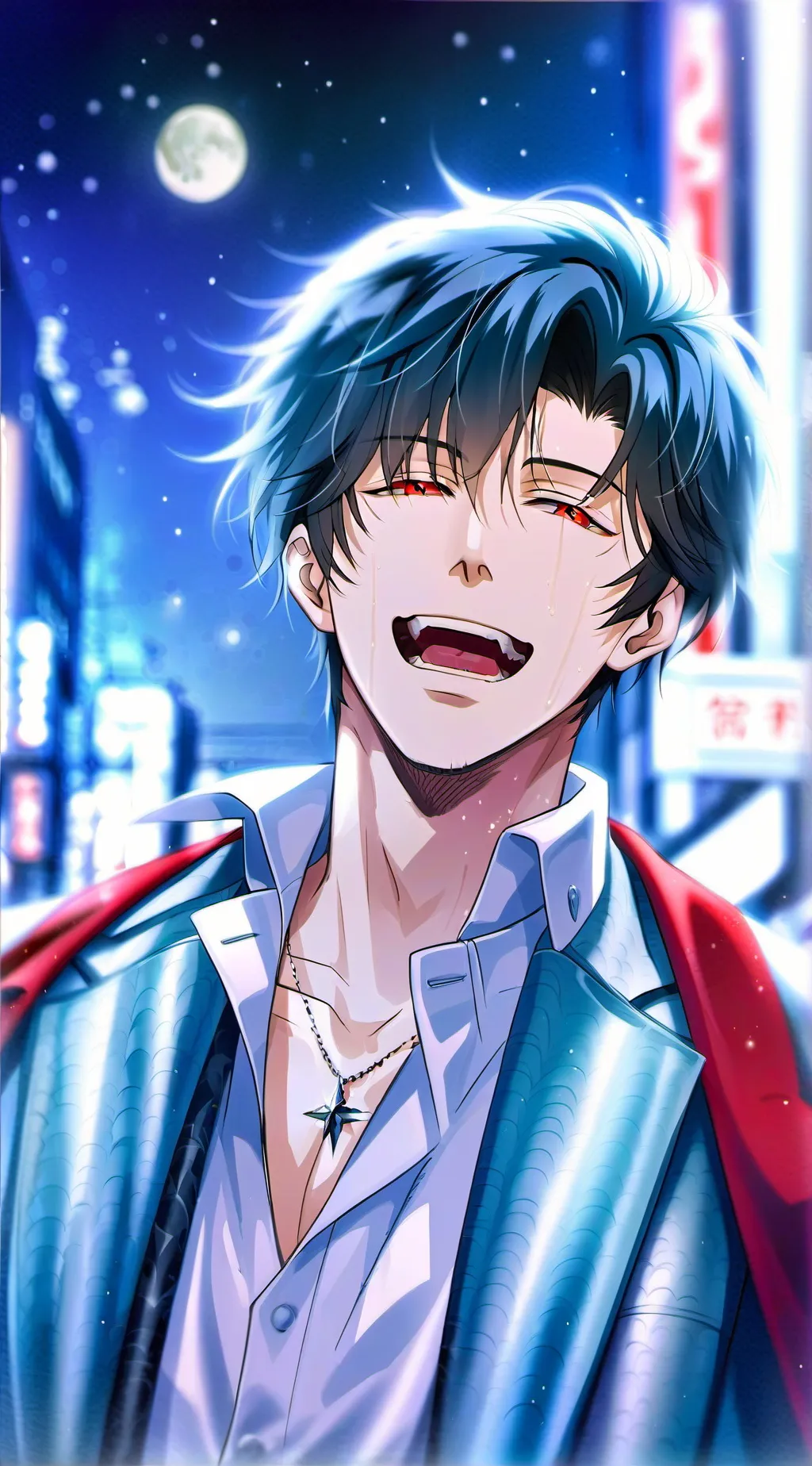 ai character: Vampire Deku  background