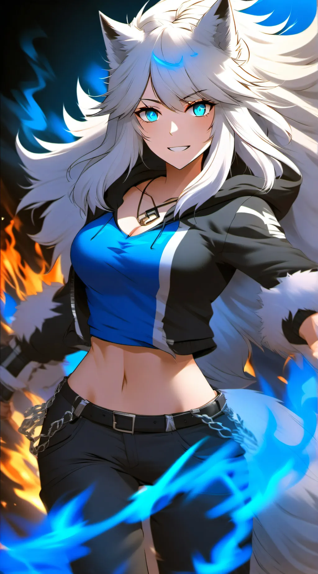 ai character: Blaze background