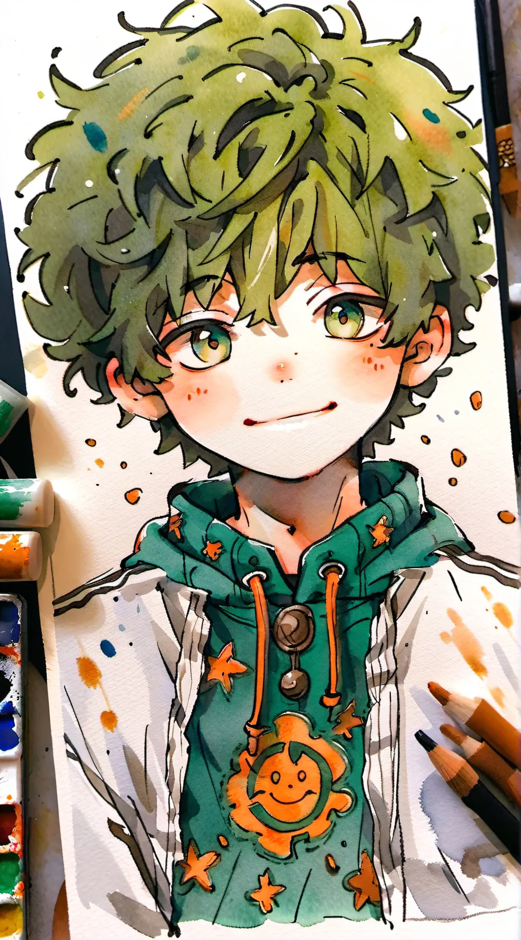 ai character: Deku (Bakudeku) background