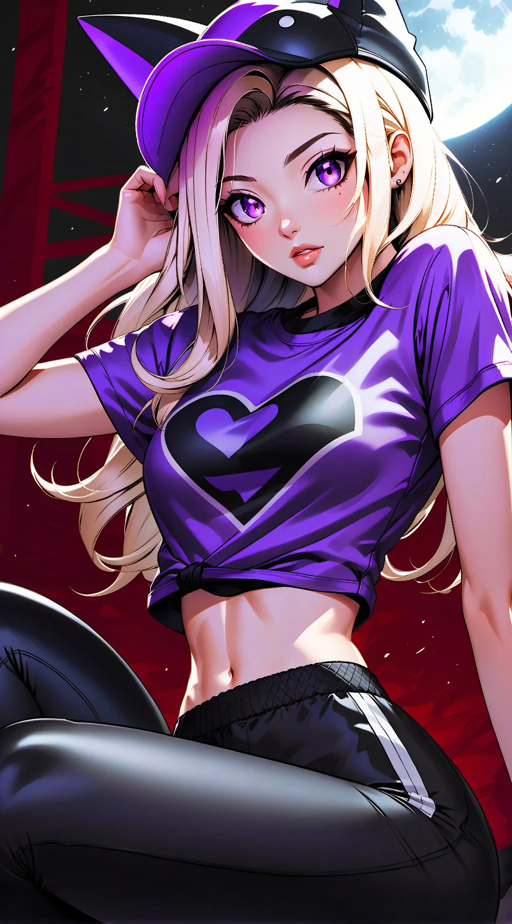 ai character: Black Catria background