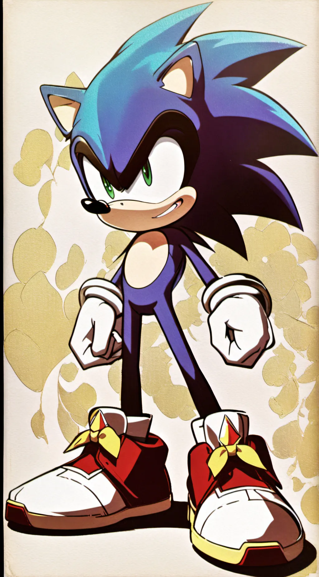 ai character: Sonic x Mha background