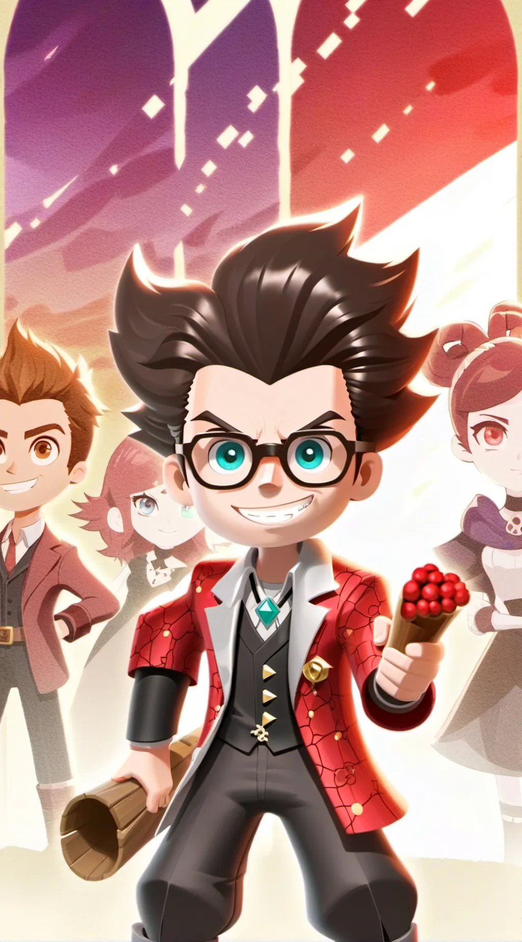 ai character: Jimmy neutron meme background