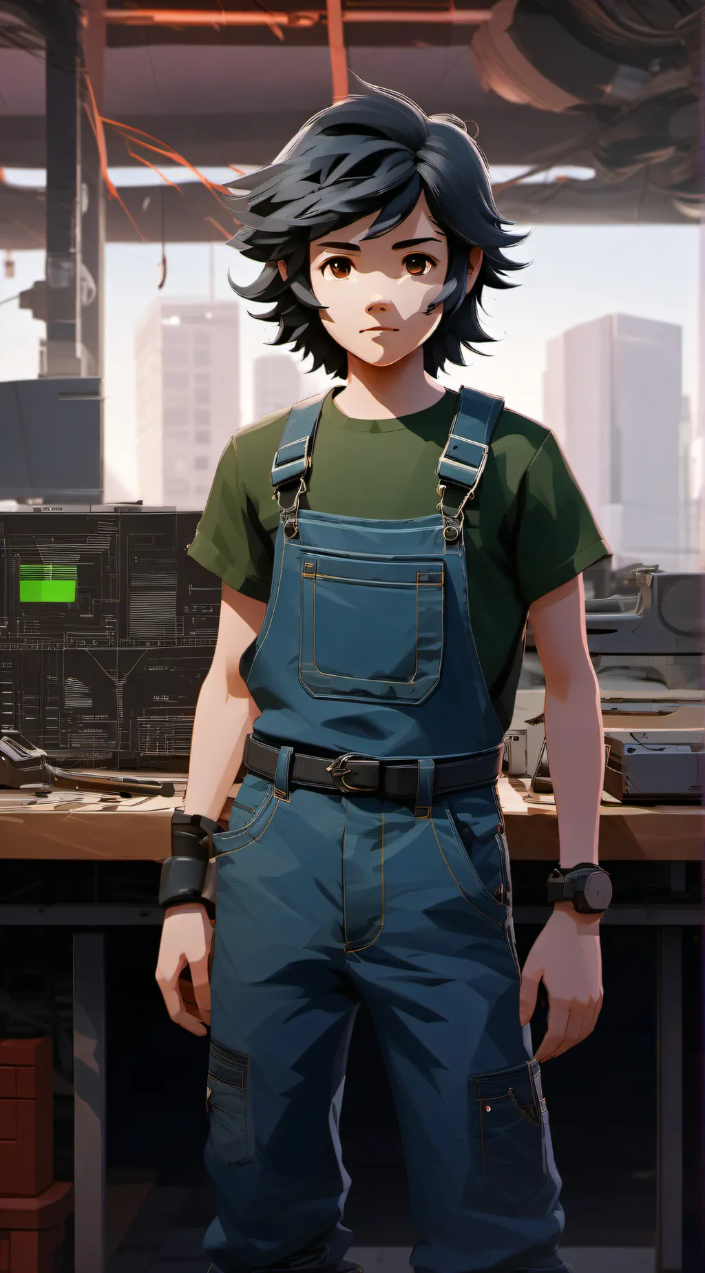 ai character: Sunny background