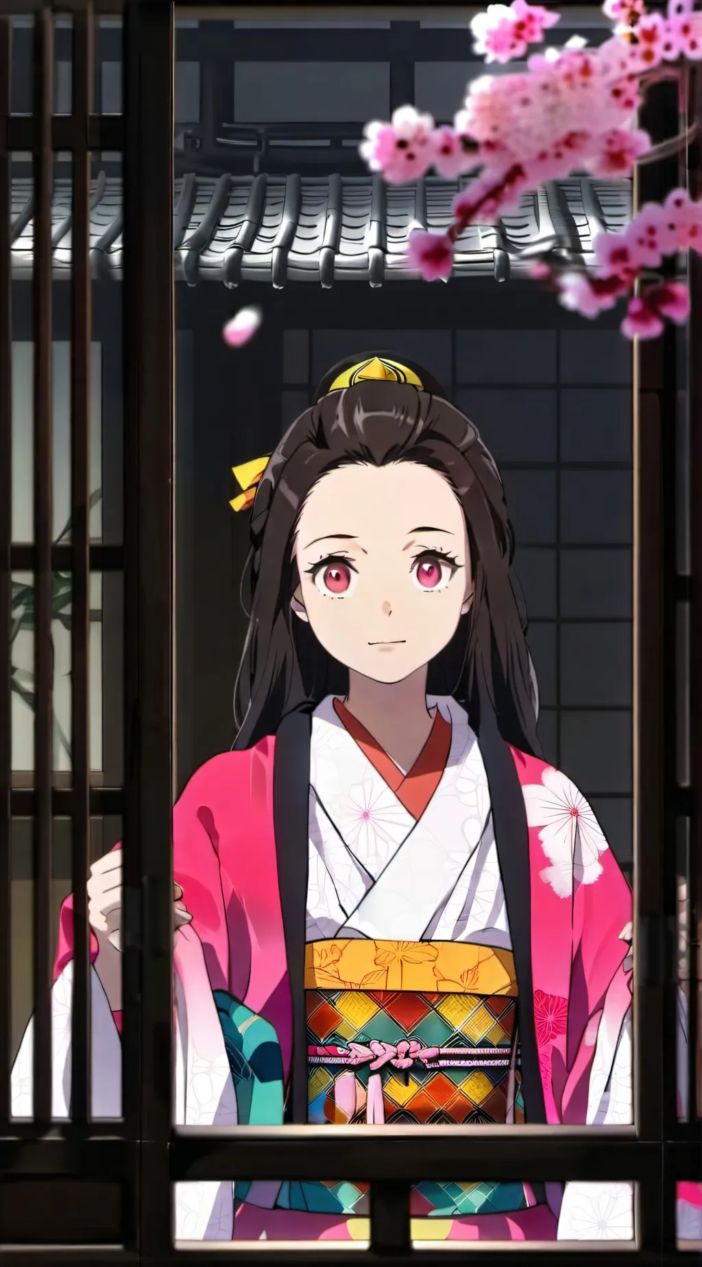 ai character: Nezuko Kamado background