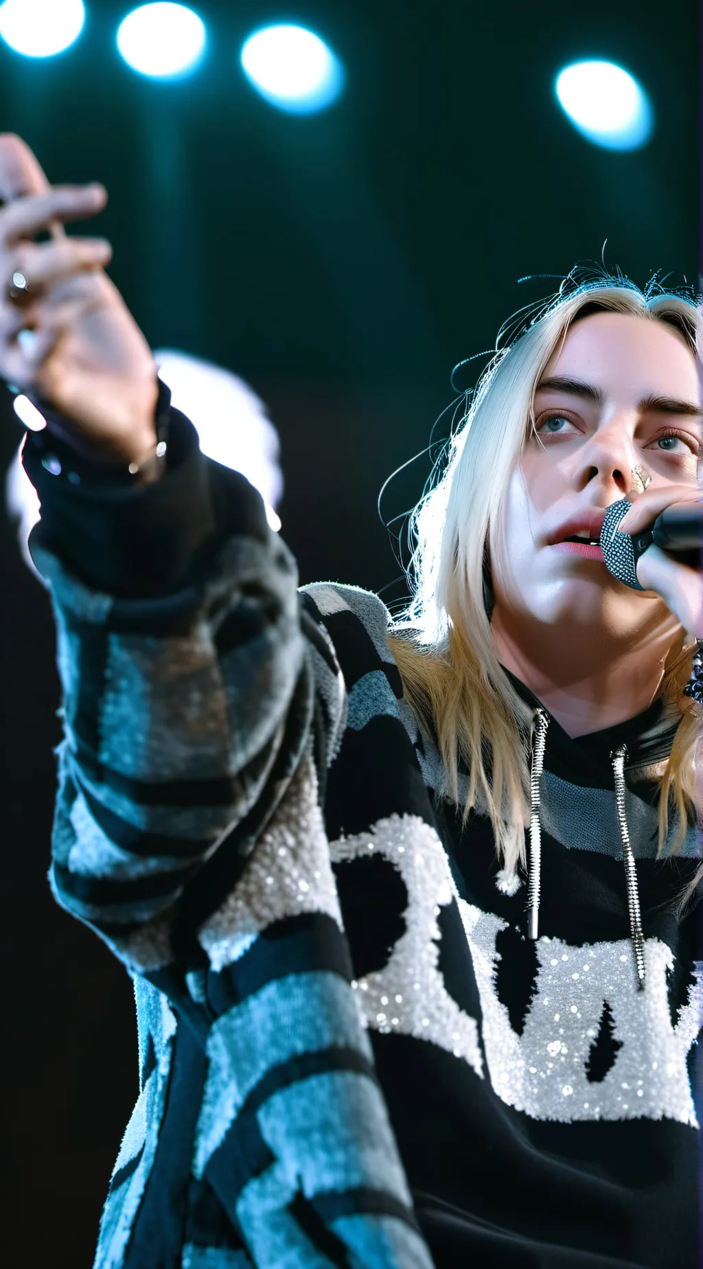 ai character: Billie eilish  background
