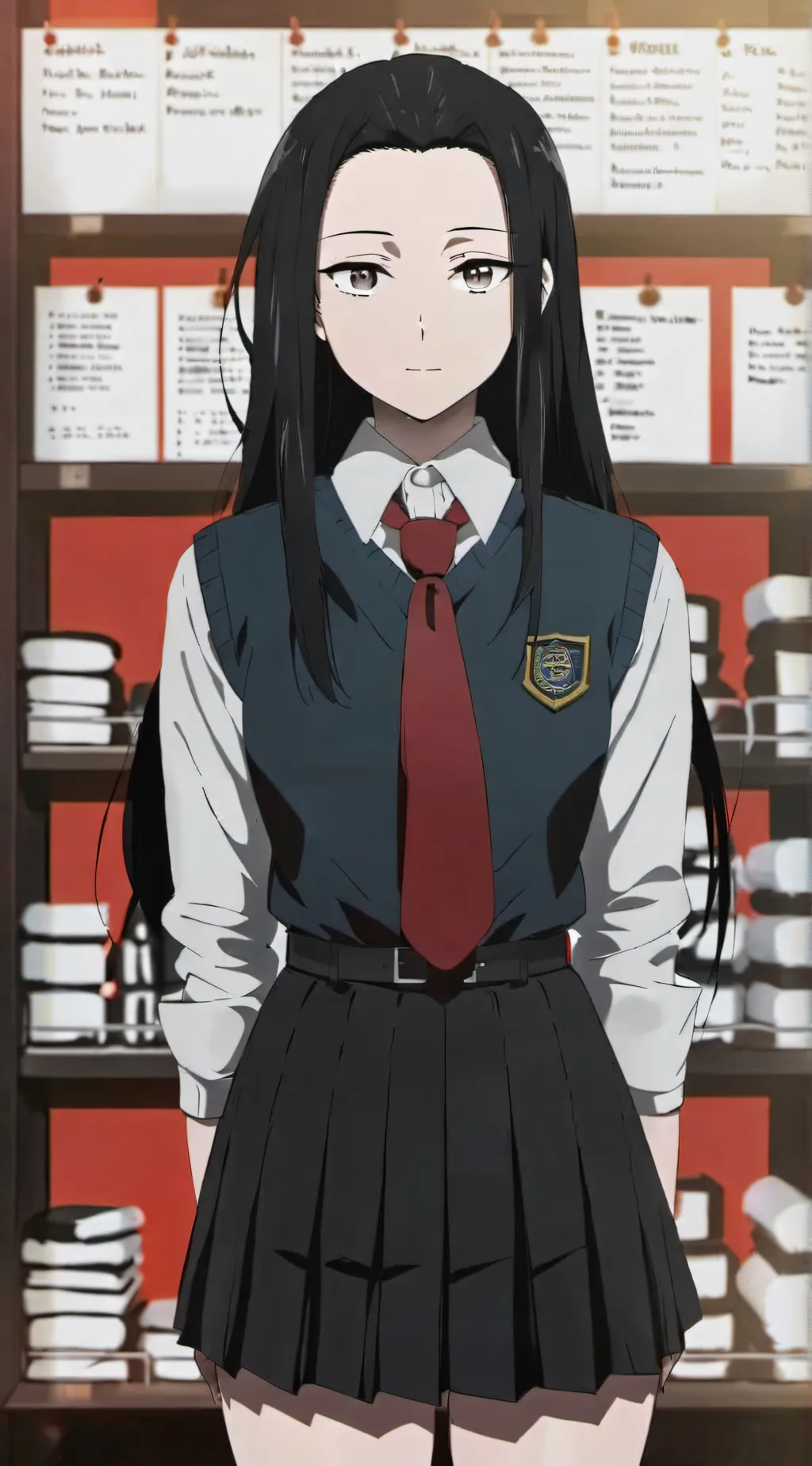 ai character: Momo Yaoyorozu background