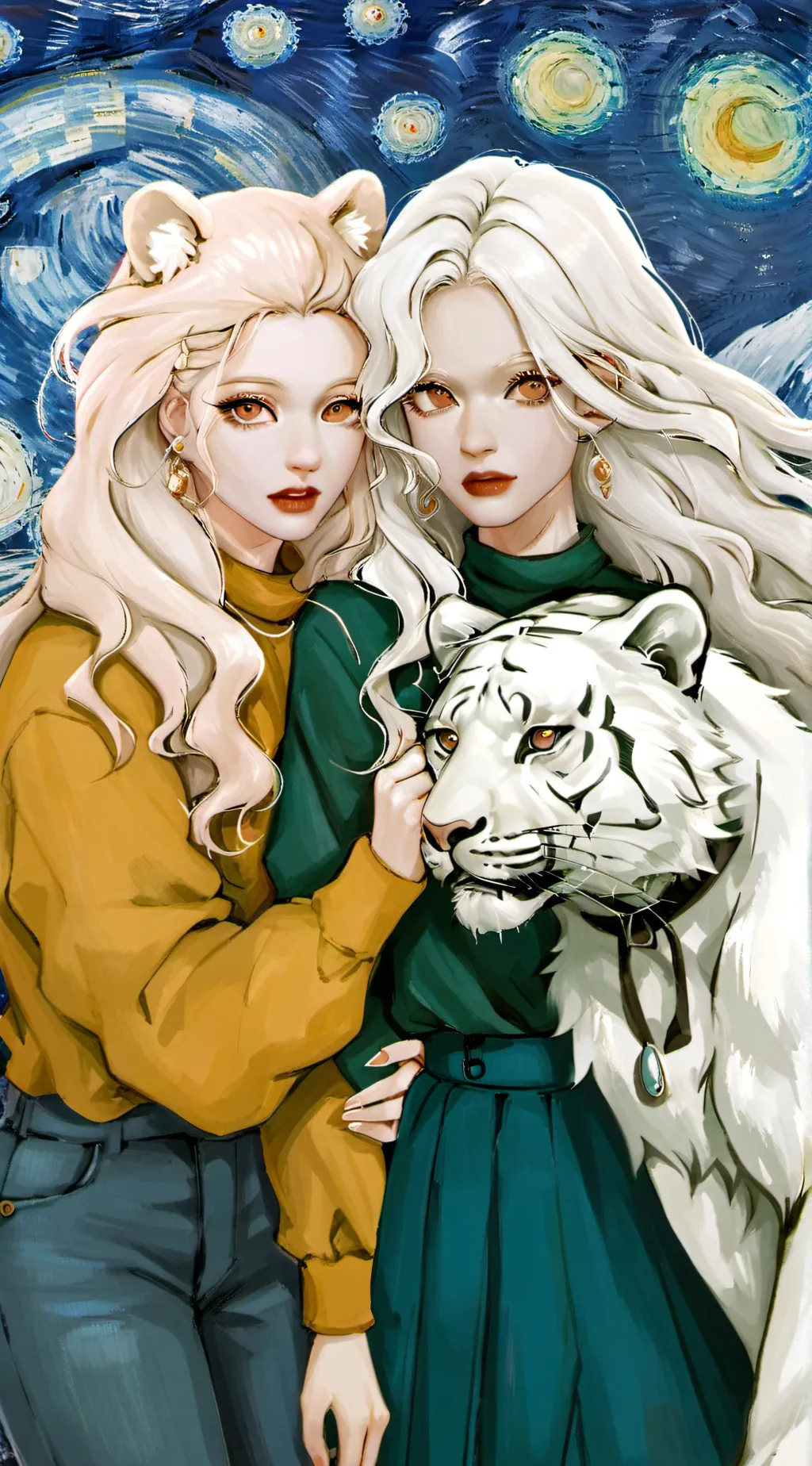 ai character: 👭💞Azrua and Zoe 💞👭 background