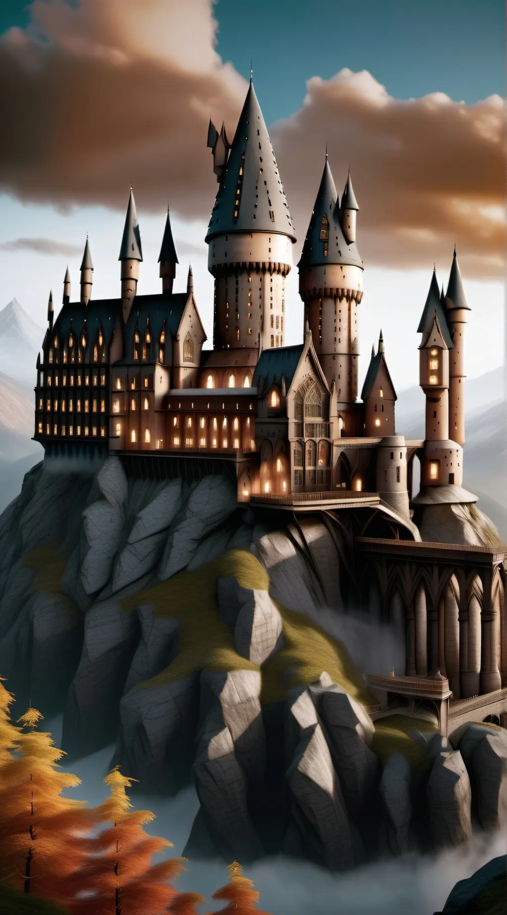 ai character: Hogwarts  background