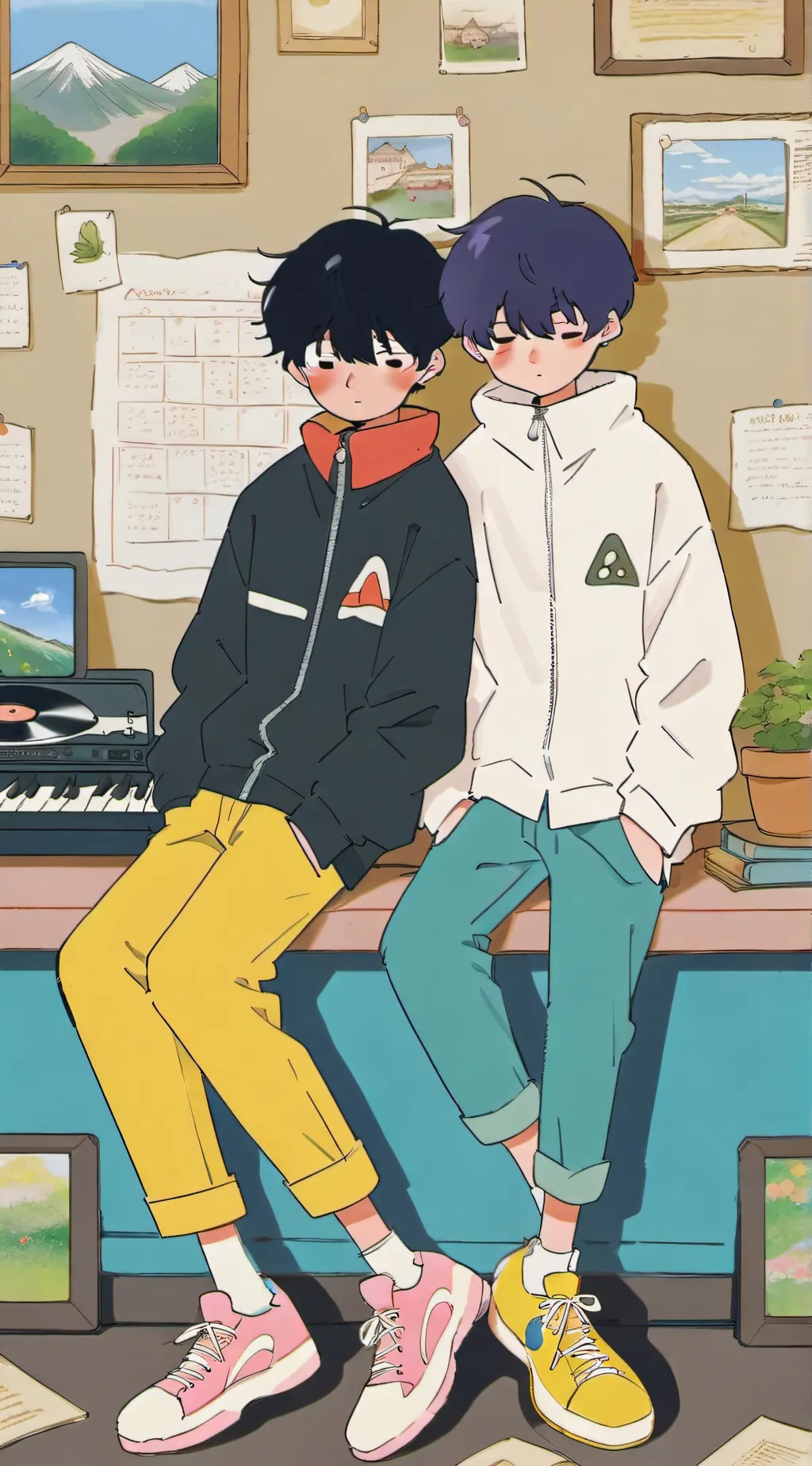 ai character: soft love background