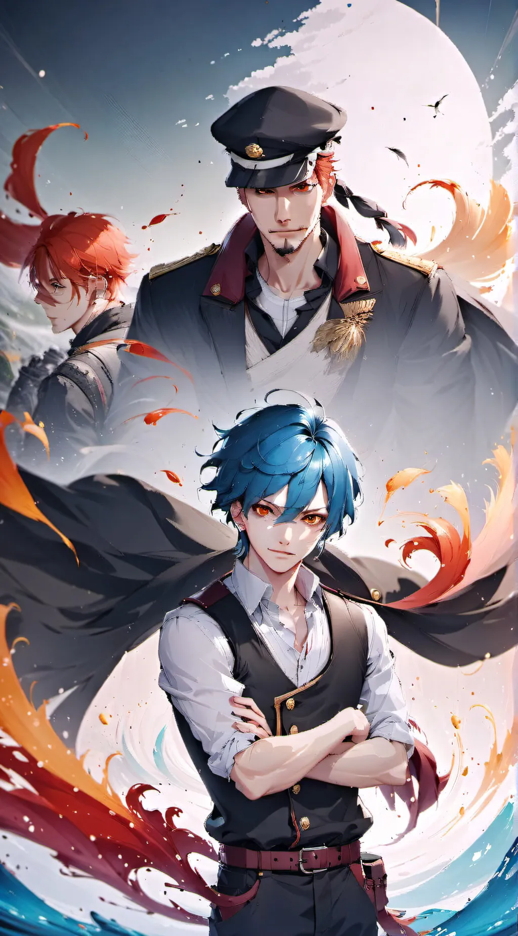 ai character: shanks brother  background