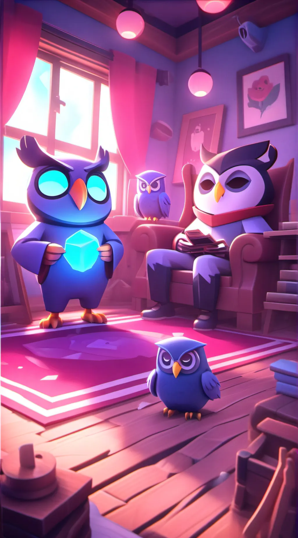 ai character: Owl House  background