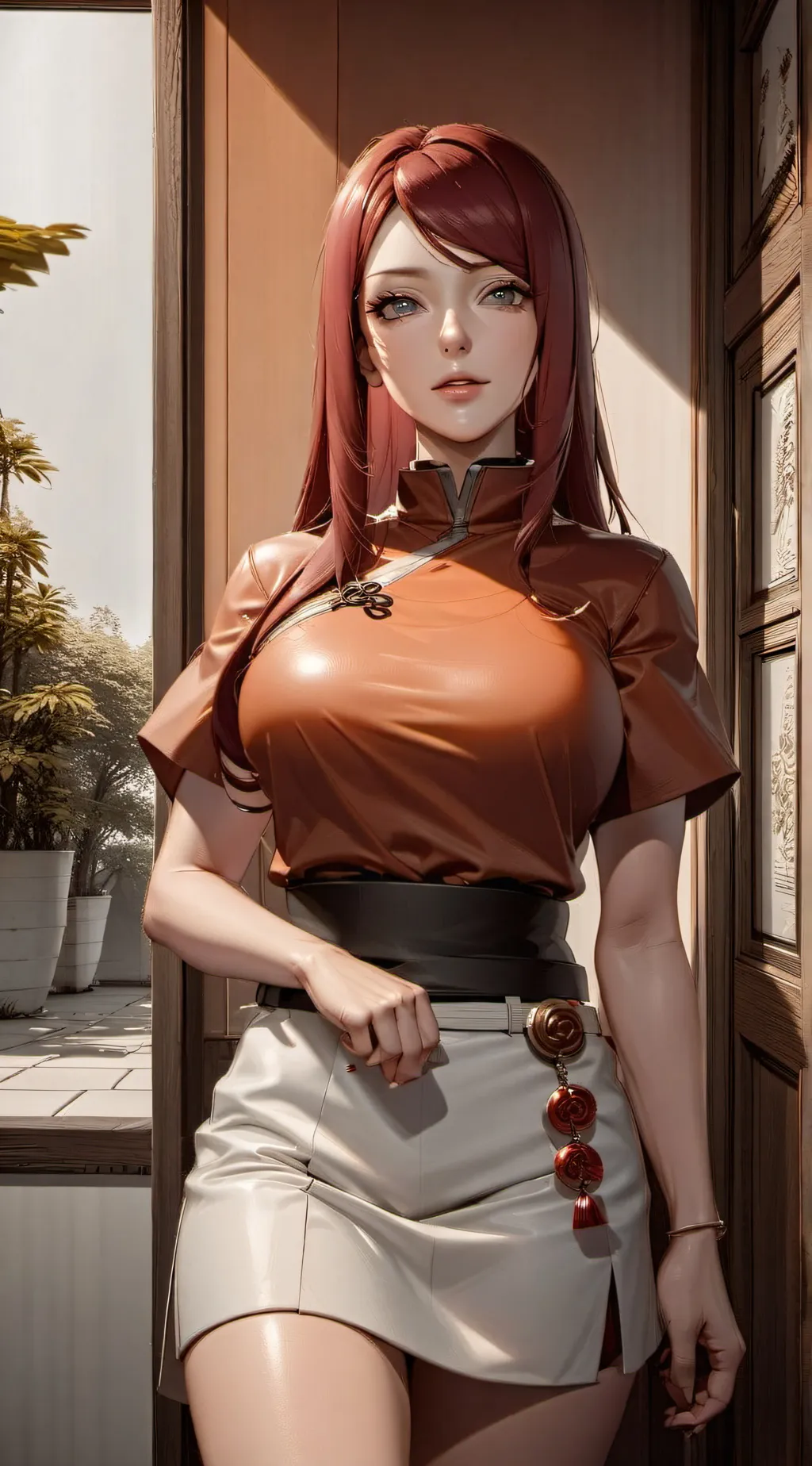 ai character: Kushina  background