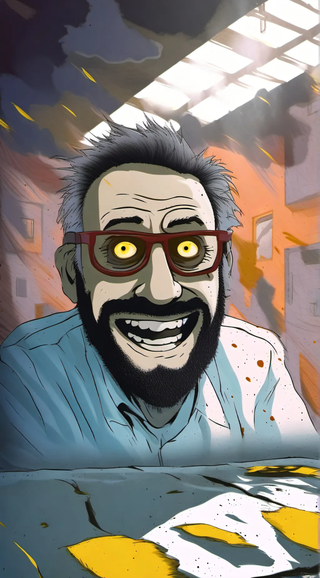ai character: Jimbo Psycho lover background