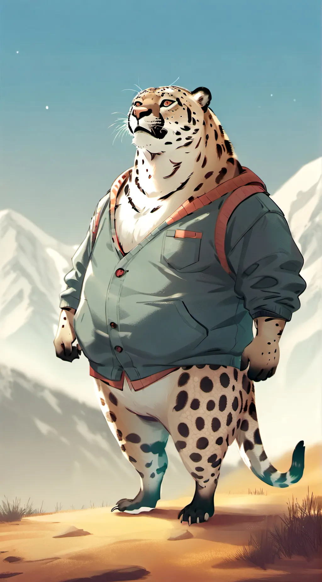 ai character: Fat Cheetah background