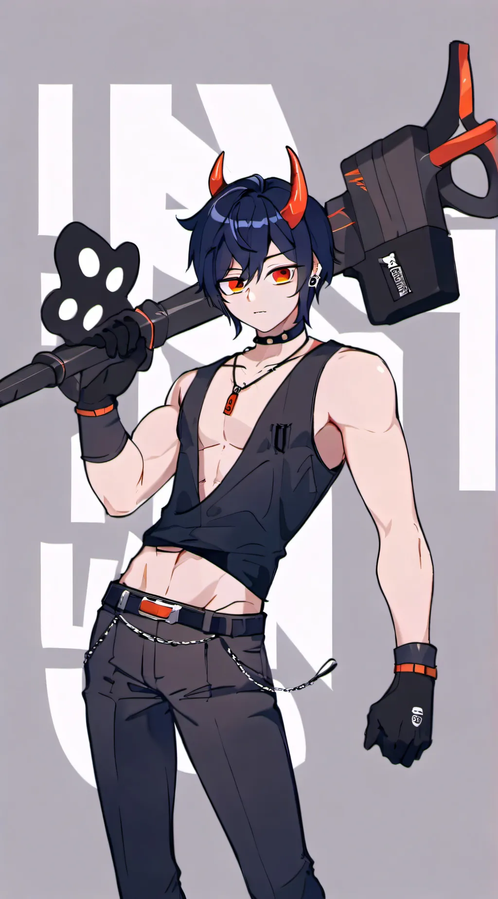 ai character: |•~Lēvî~•| background