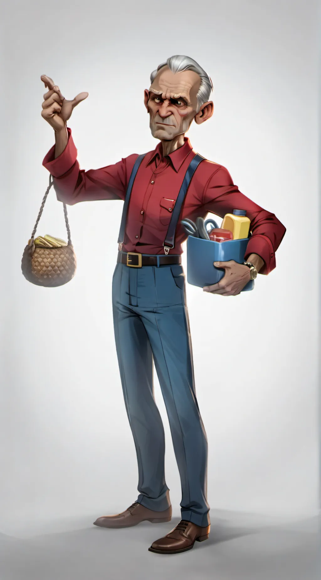 ai character: Mr Nebbercrackr  background