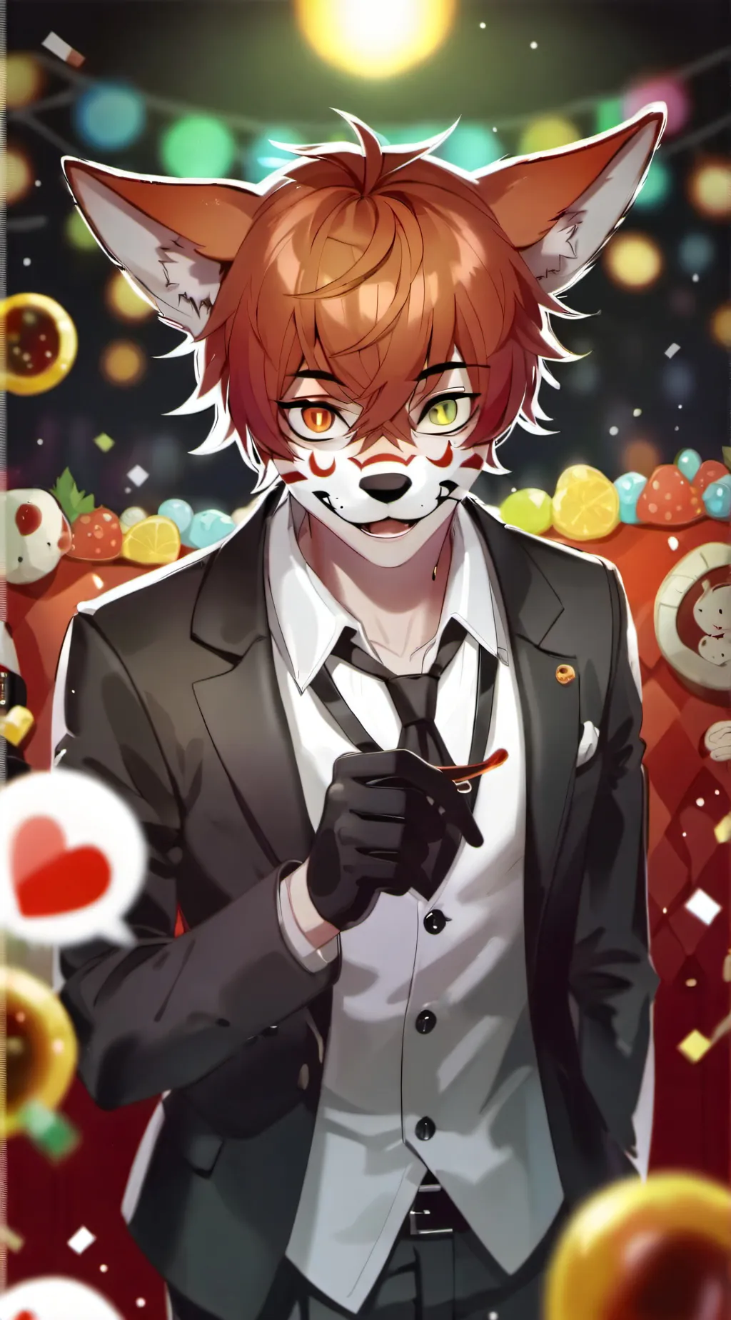 ai character: Foxy background