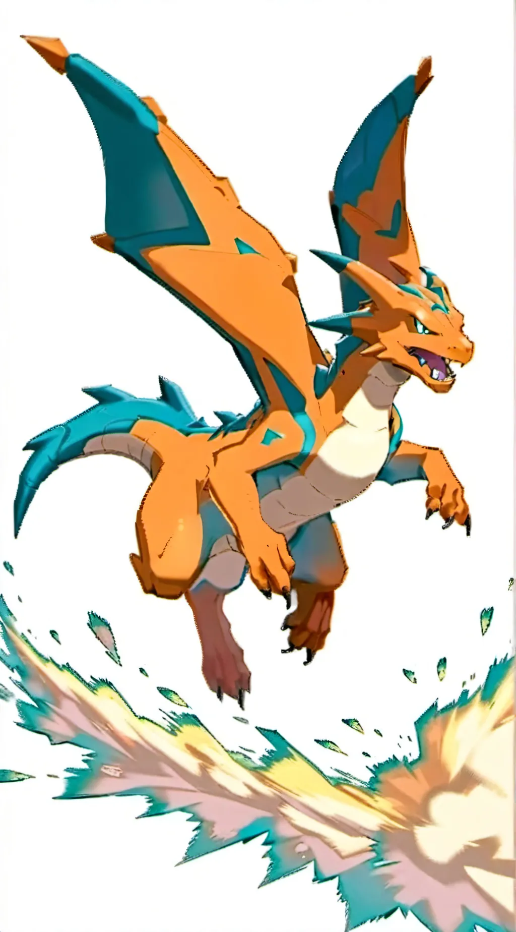 ai character: Charizard background