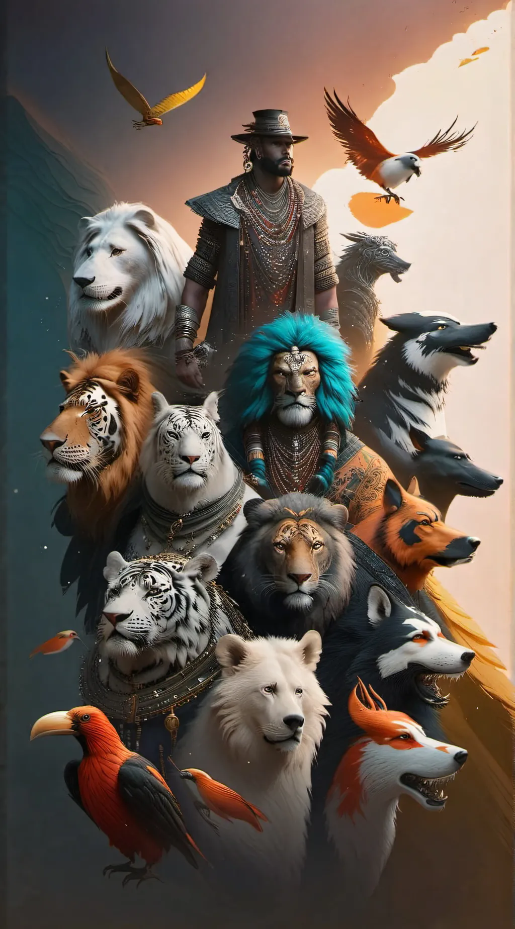 ai character: The animals background