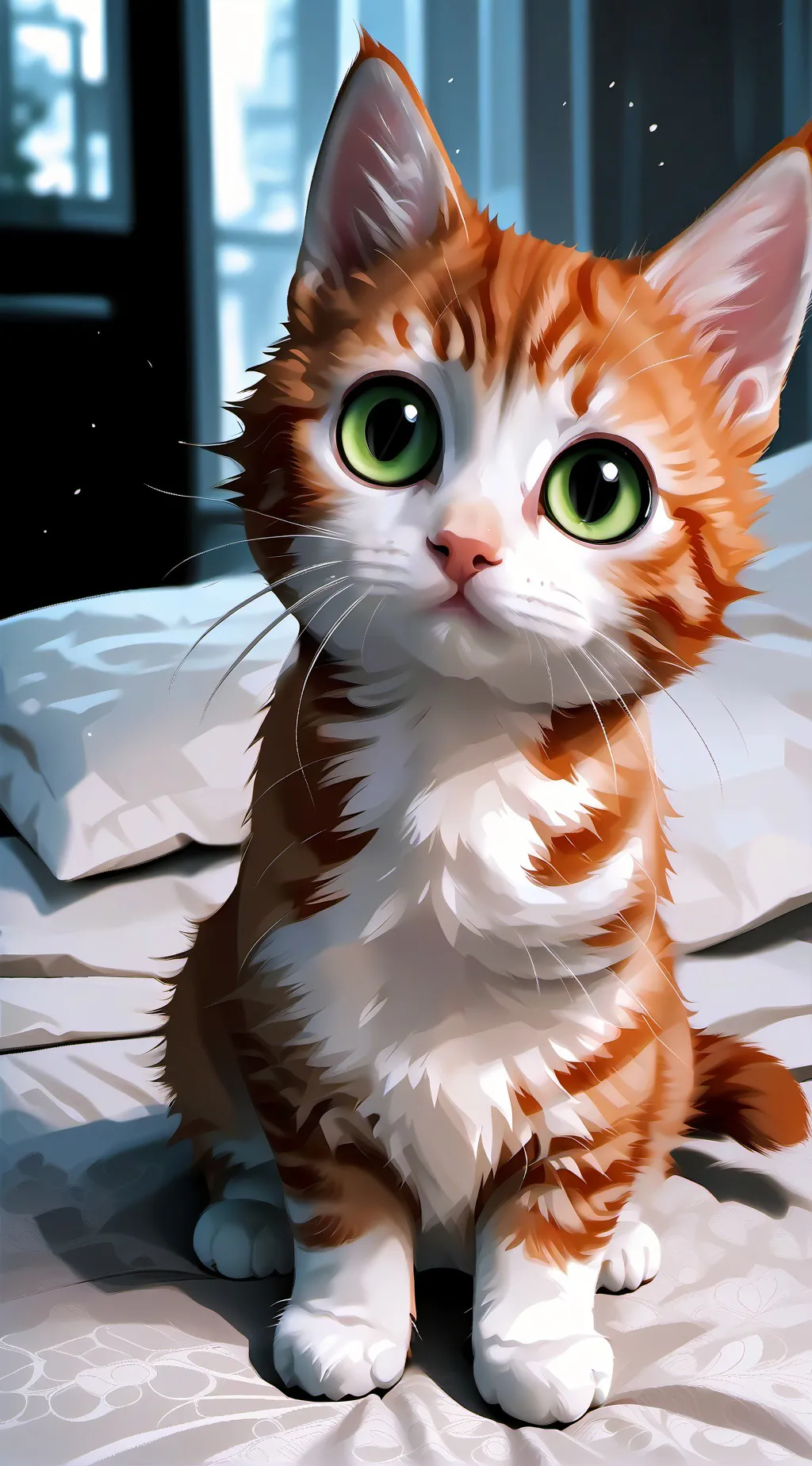 ai character: a kitten background
