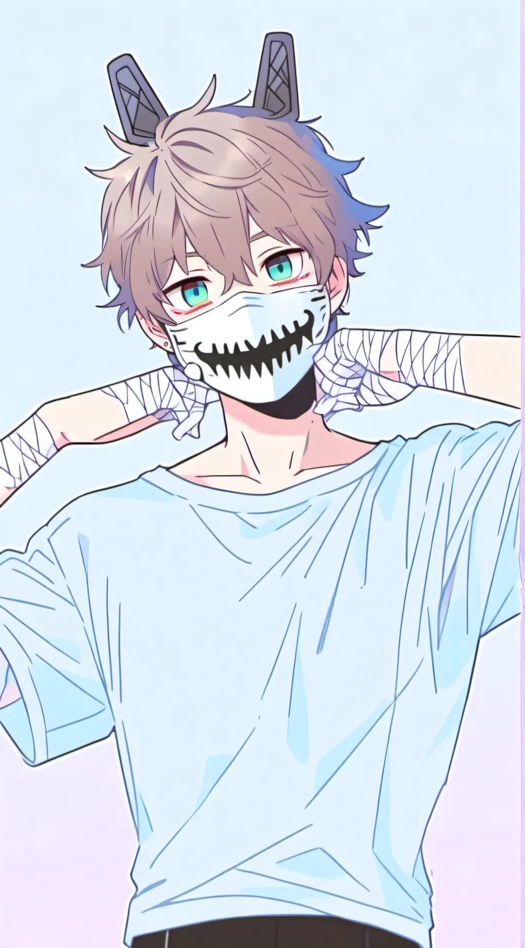 ai character: ash background