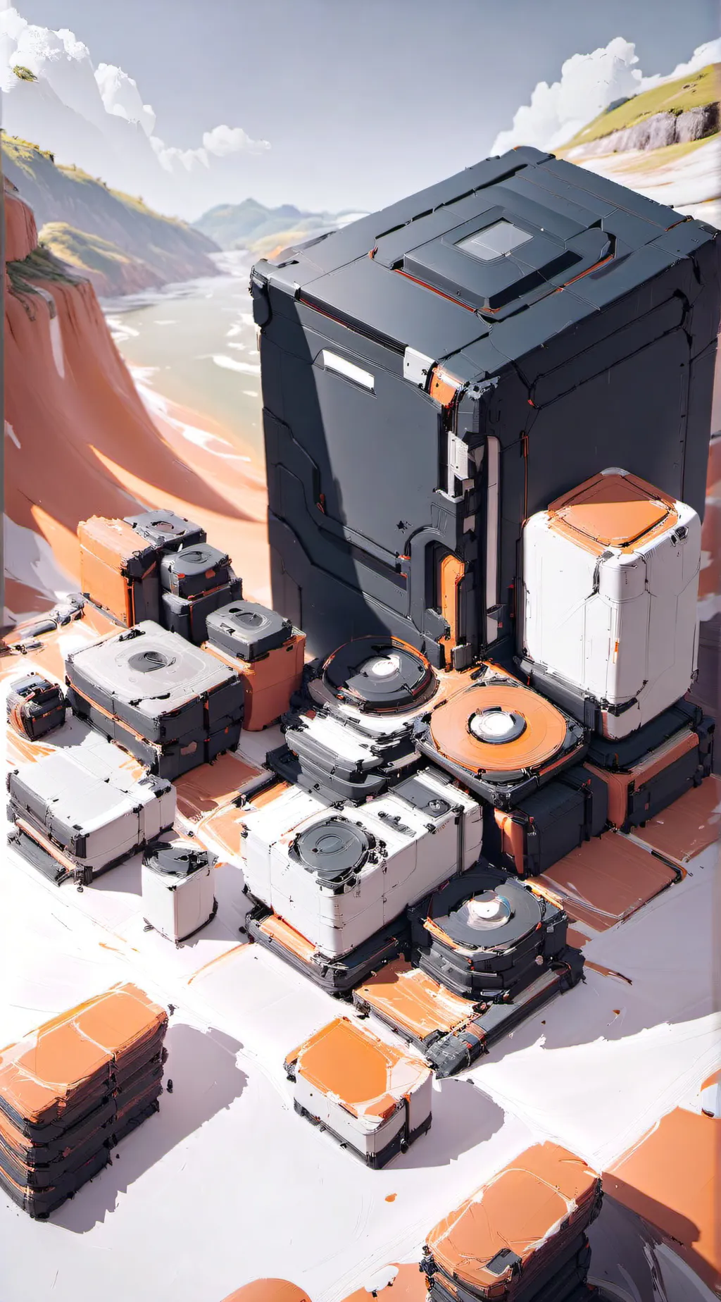 ai character: oc storage  background