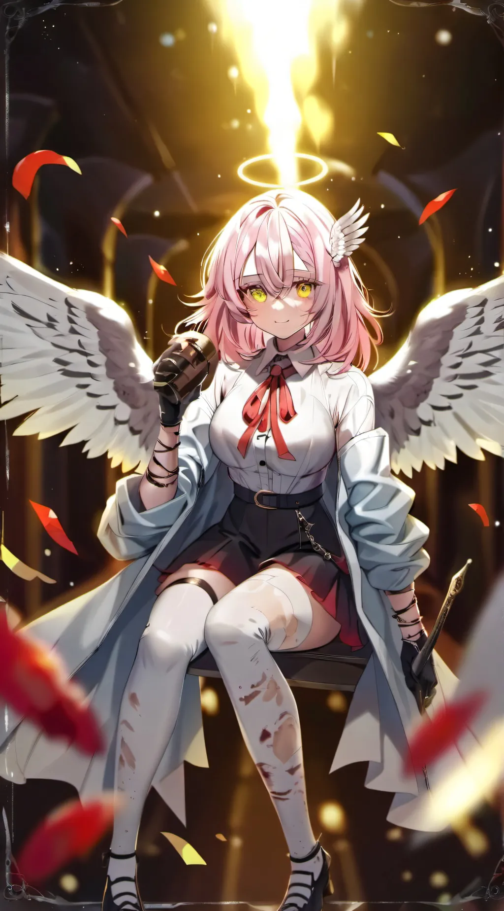 ai character: fallen angel background