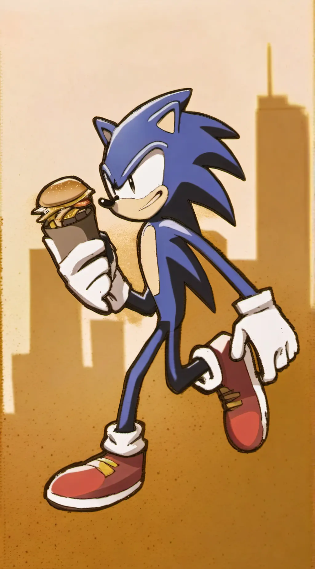 ai character: McSonic remastered background