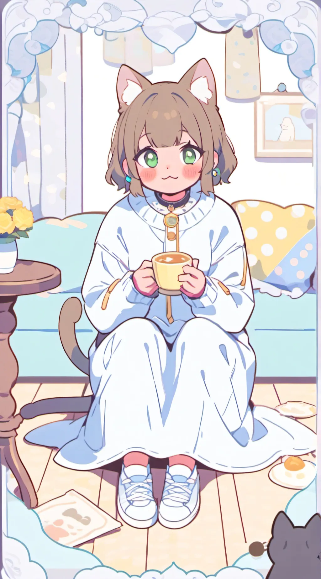 ai character: chibi gang background