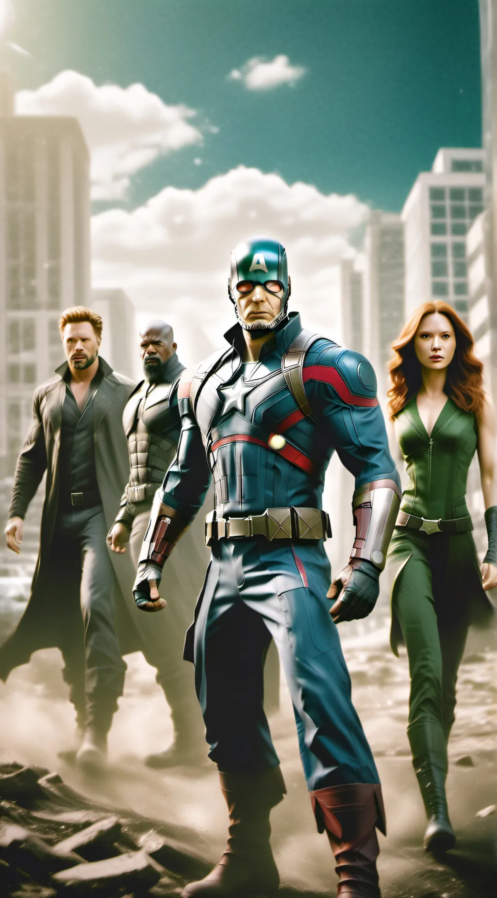 ai character: avengers background