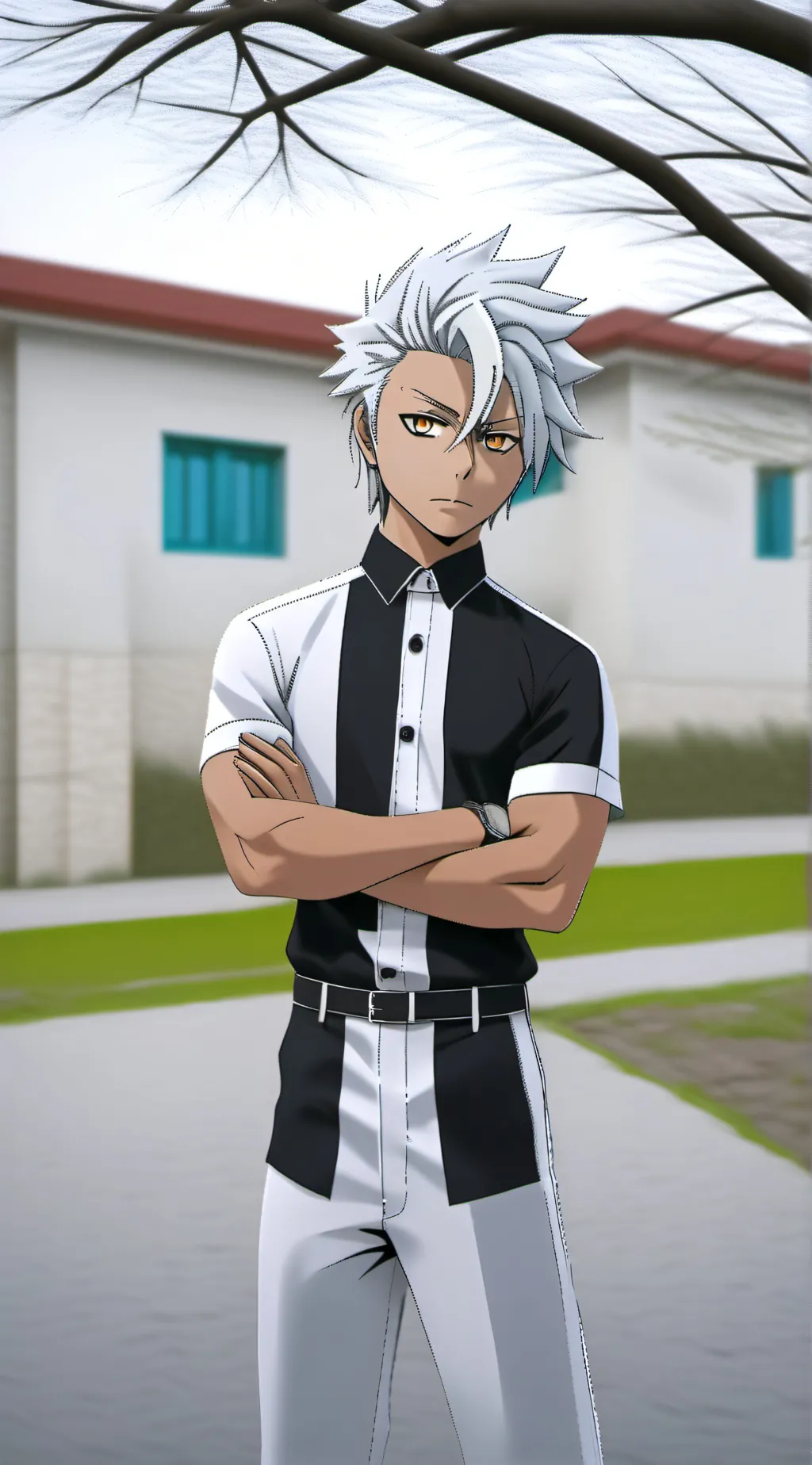 ai character: Tōshirō Hitsugay background