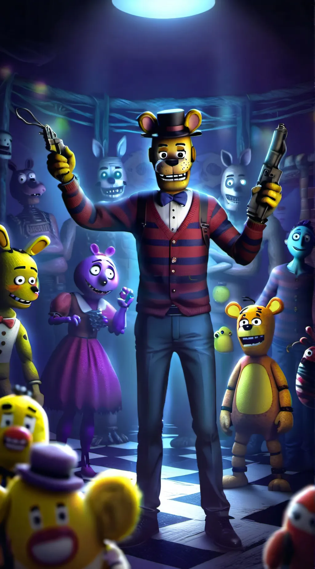 ai character: fnaf 1 background