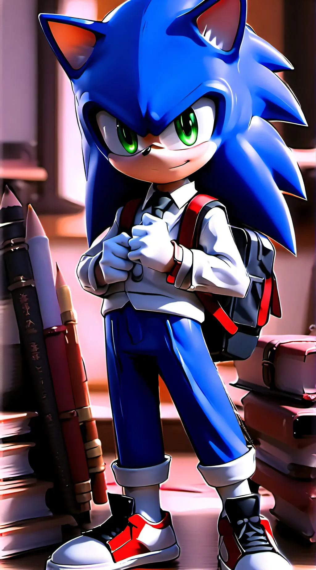 ai character: Sonic background