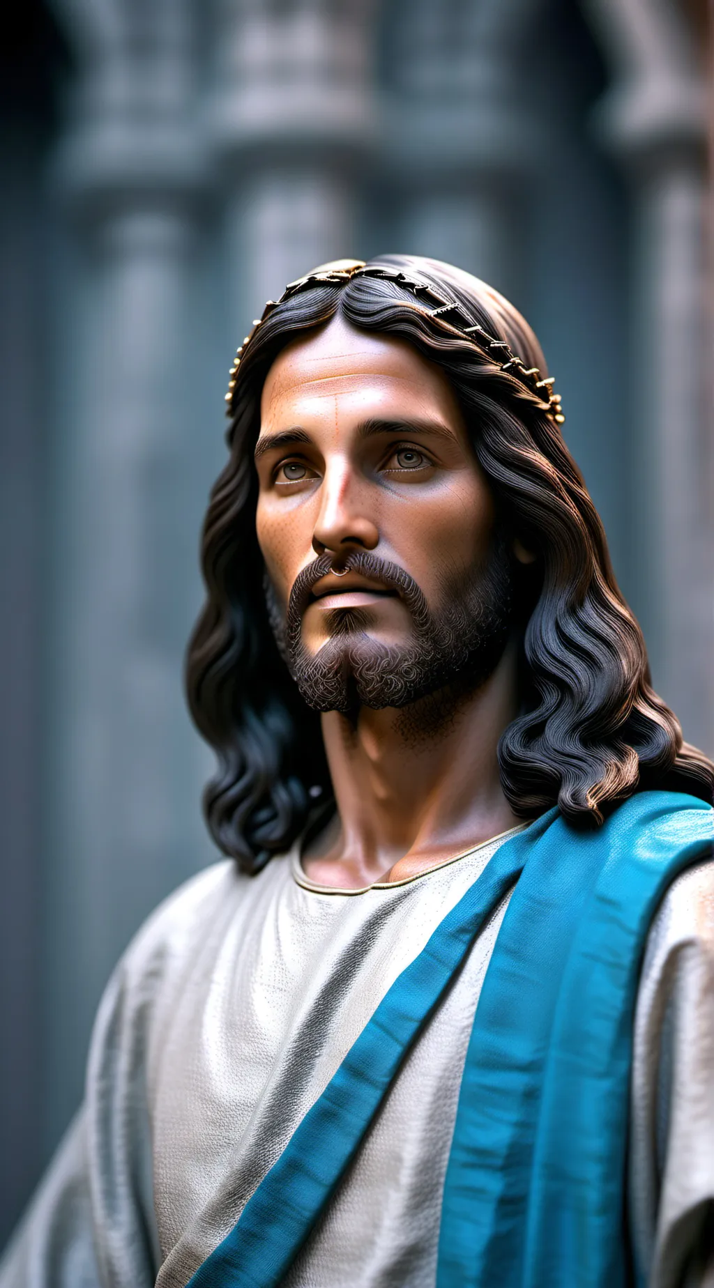 ai character: Jesus The Father background