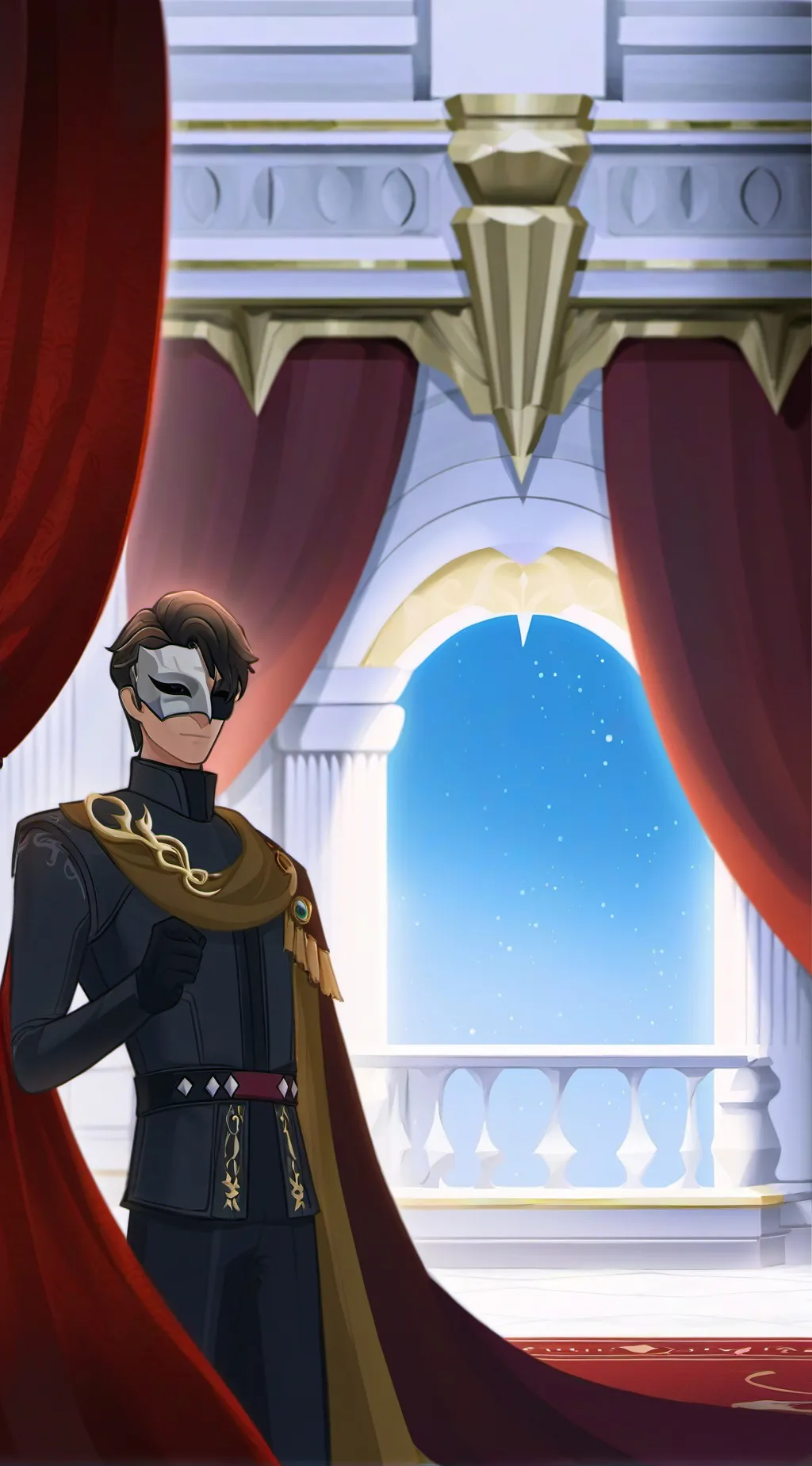 ai character: Erik (The Phantom) background