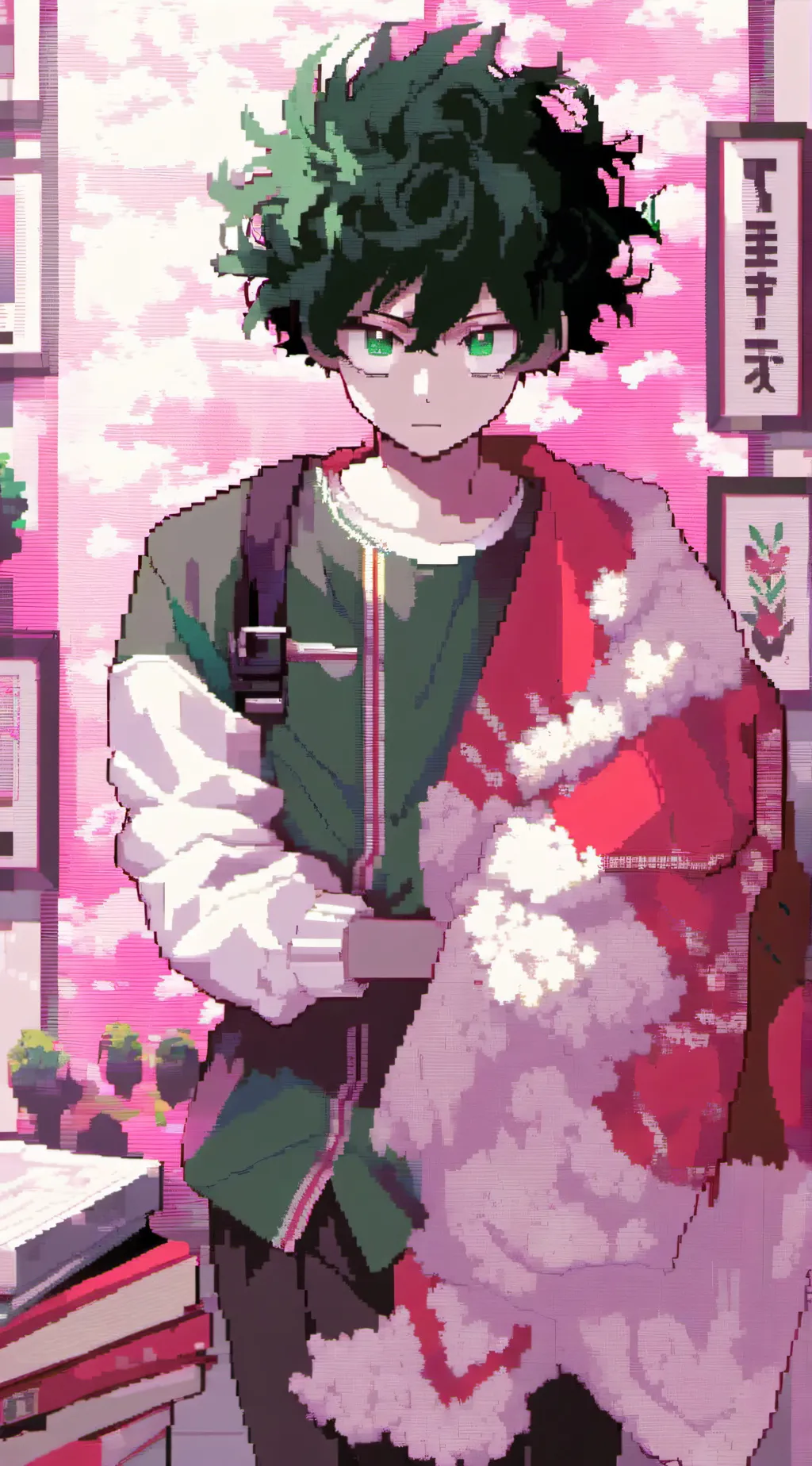 ai character: Deku background