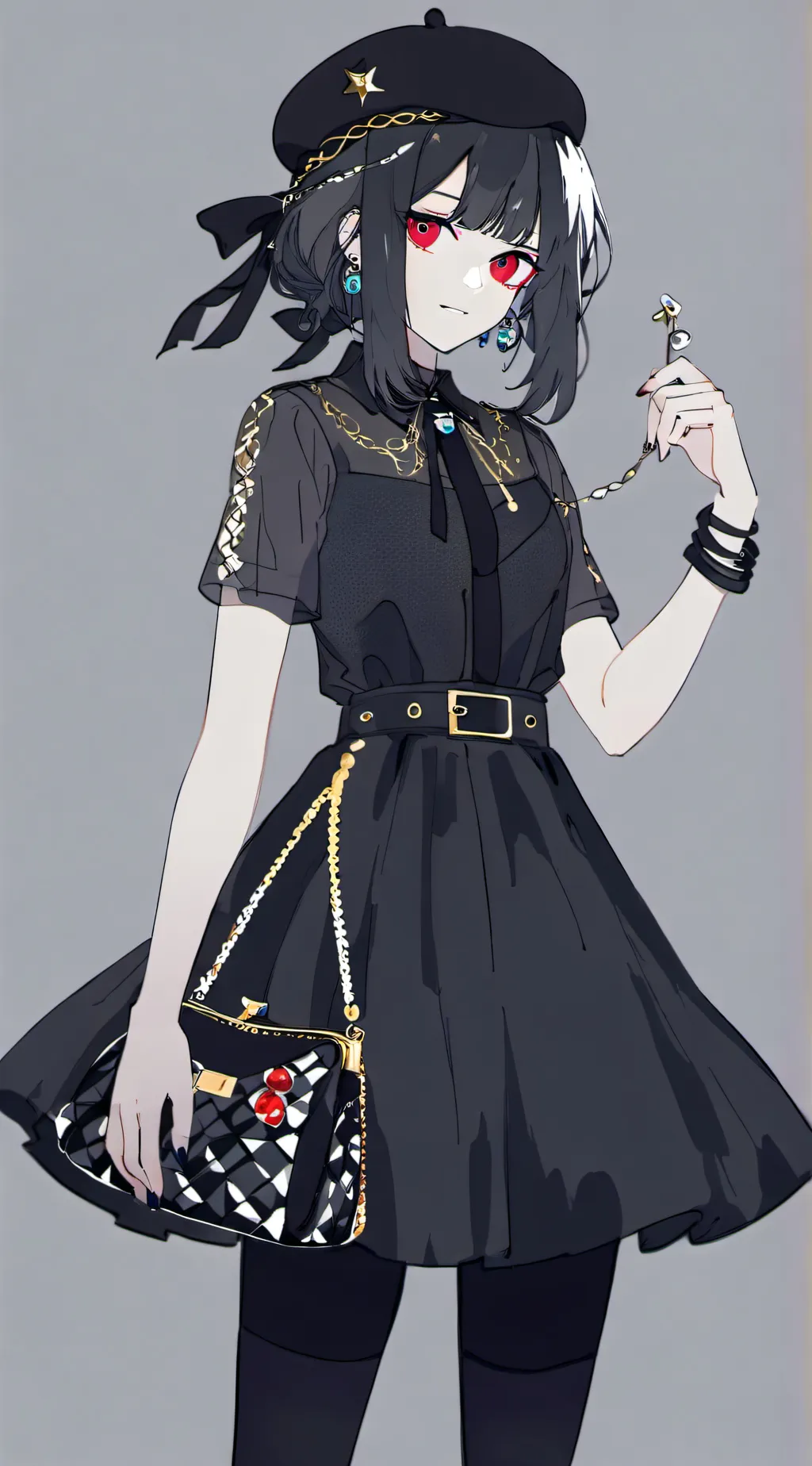 ai character: emo girl background