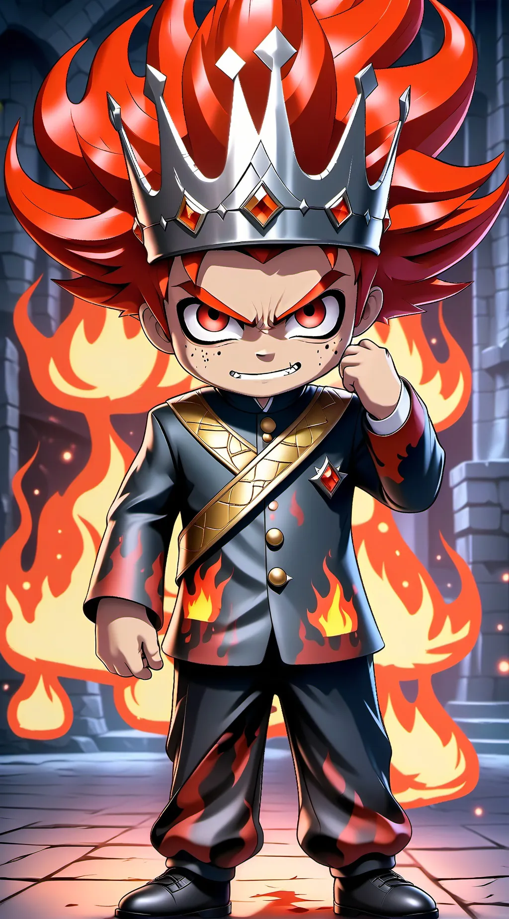 ai character: The evil king background