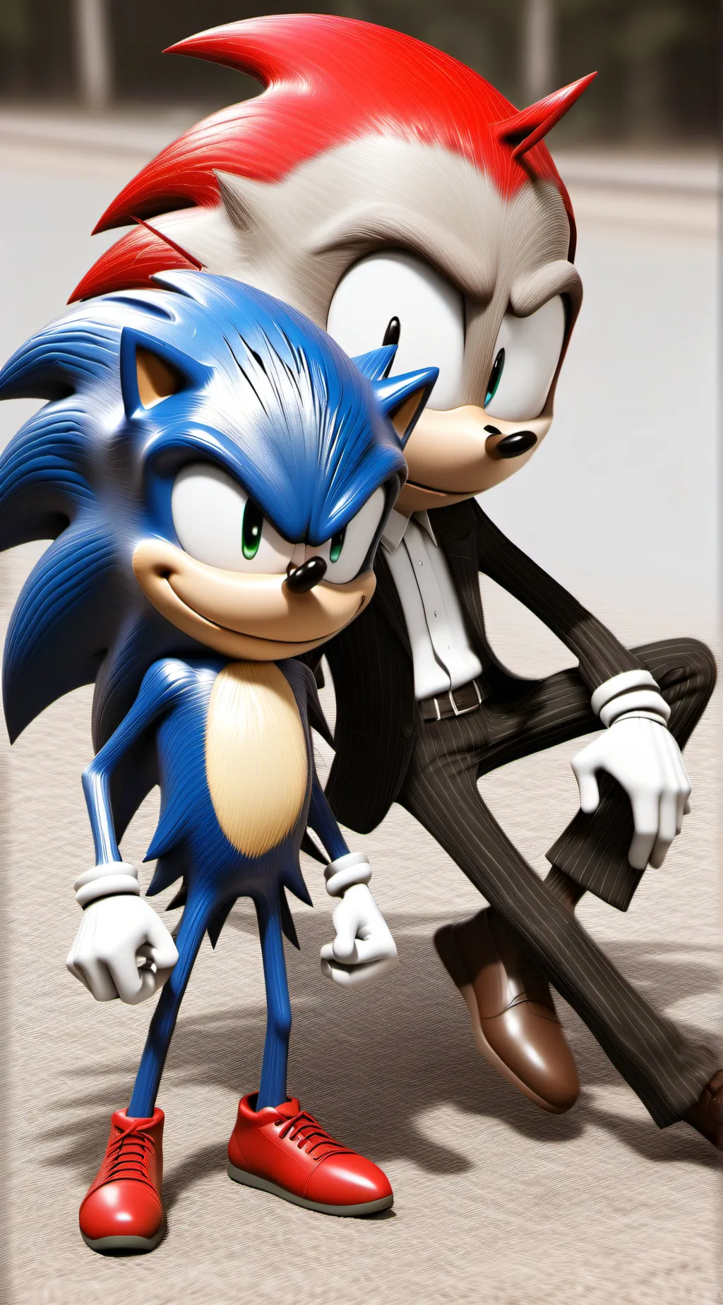 ai character: Sonic gets robbed background