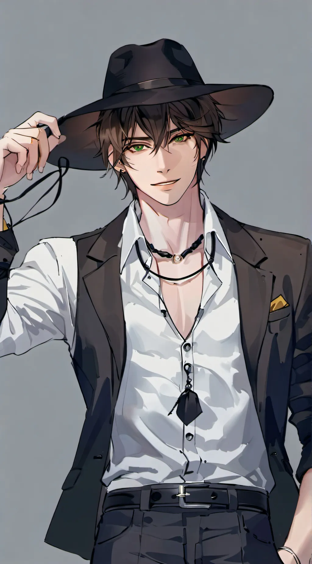 ai character: •~/:!~Ames~!:\-• background