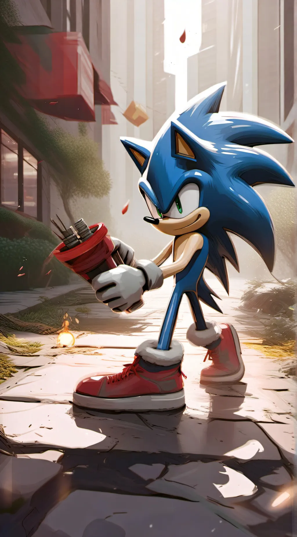 ai character: Sonic background
