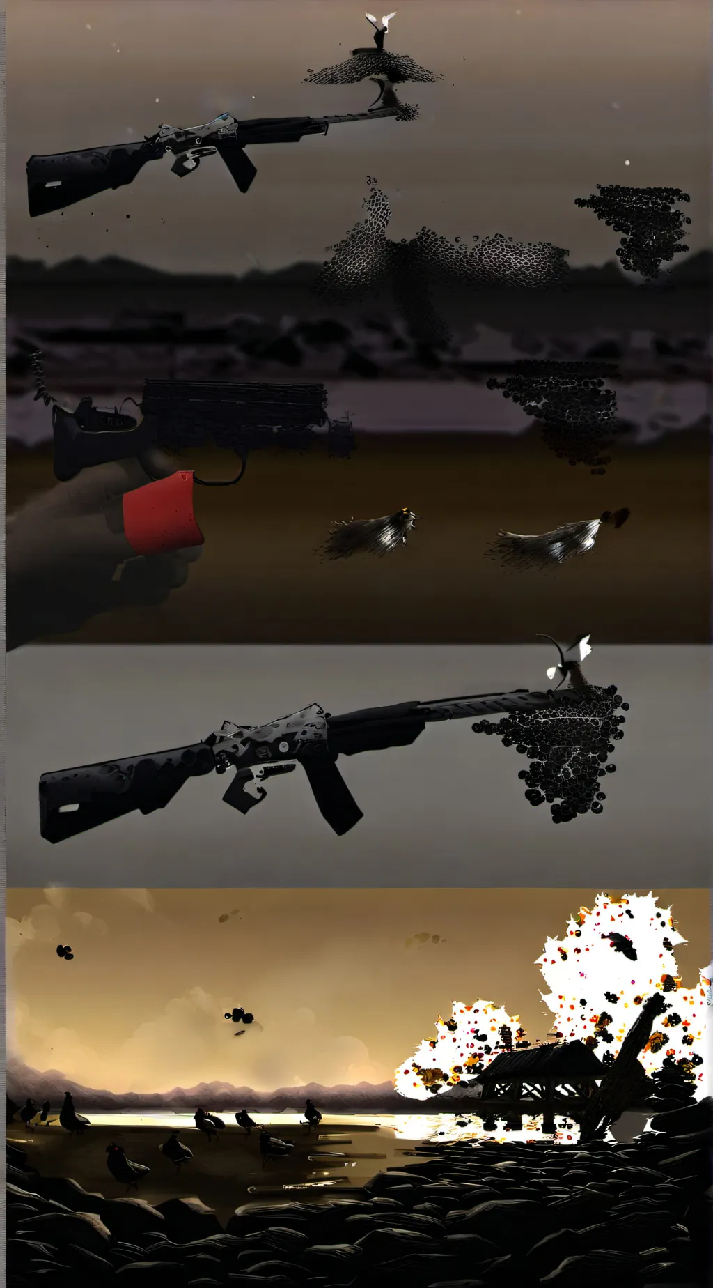 ai character: chickengun movie background