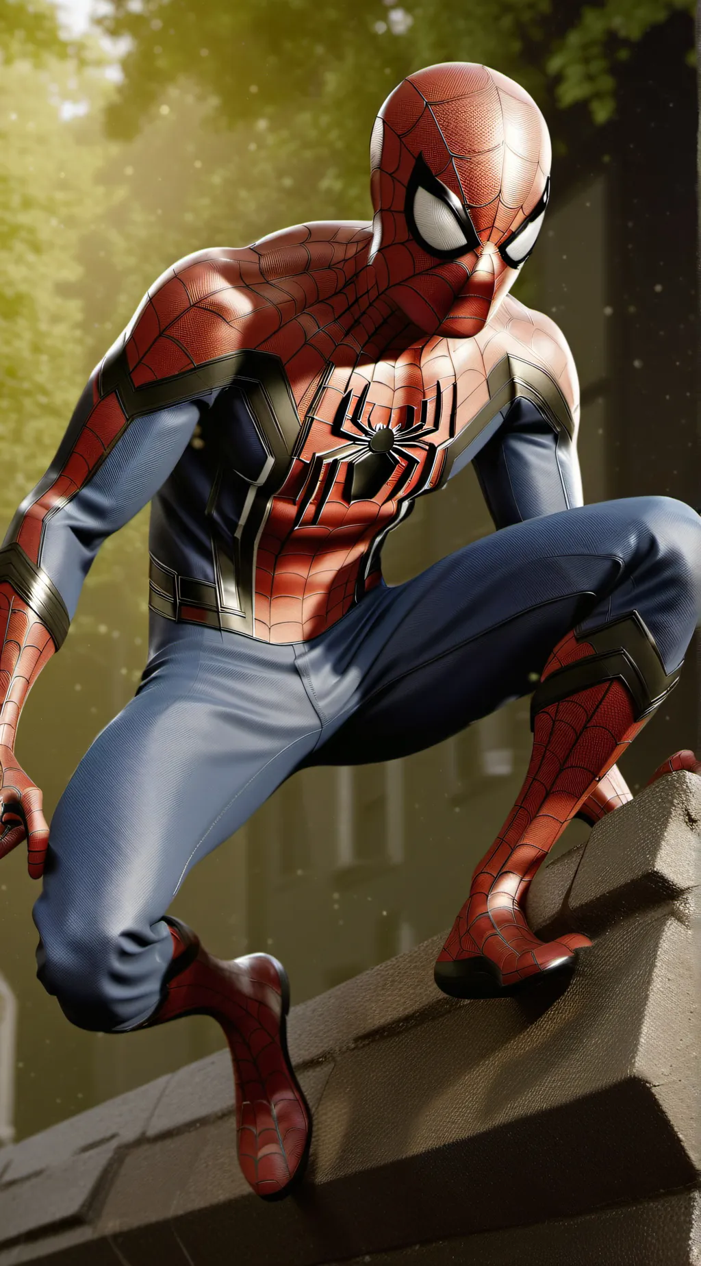 ai character: Pete/spider-man background